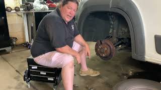 Beginners Brake Job  Chock full of info on Promaster Brakes  Ram Promaster [upl. by Zetrac]