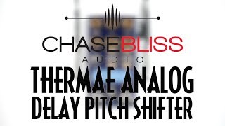 Chase Bliss Audio Thermae Analog Delay Pitch Shift [upl. by Baoj10]