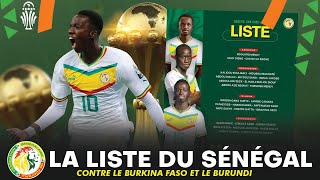 La liste de Pape Thiaw contre le Burkina Faso et le Burundi [upl. by Idzik]