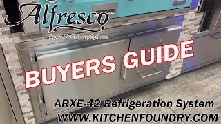 ARXE42 ALFRESCO Refrigeration solution saving space in your outdoor barbecue island ARXE42 [upl. by Nanette478]