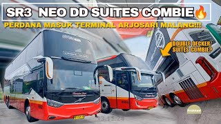 MENGEJUTKAN BUS HARAPAN JAYA DOUBLE DECKER SR3 NEO SUITES COMBIE MASUK TERMINAL ARJOSARI [upl. by Ocihc]