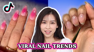 I Test Out Viral Nail Trends [upl. by Sivahc]