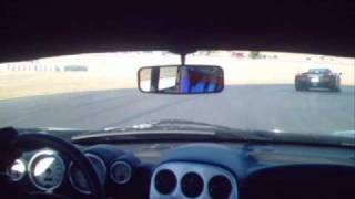 Ferrari Enzo vs TurboHoses Noble M400 on road course [upl. by Kcinimod]