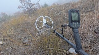 Depth test with tetradrachm Nokta Simplex  metal detector Standard coil vs Detech Ultimate coil [upl. by Euhsoj841]