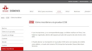 CÓMO INSCRIBIRSE EN LA PRUEBA DE CCSE DEL INSTITUTO CERVANTES [upl. by Press606]