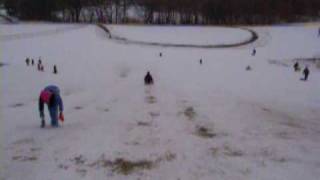 BIG Sledding Hill In Minnesota [upl. by Zeta680]