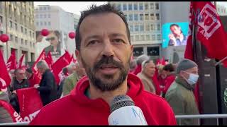 MANOVRA MANIFESTAZIONE PENSIONATI CGIL CONTRO PERDITA POTERE DACQUISTO [upl. by Nylhsa]