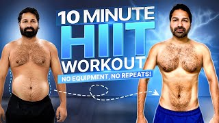 10 min HIIT workout you must try No Equipment No Repeats  Follow Along [upl. by Luedtke361]