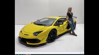 Diecast 118模型車 Autoart Lamborghini Aventador SVJ Unboxing [upl. by Berkly745]