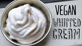 How to Make Vegan Whipped Cream  Fablunch [upl. by Arahset]