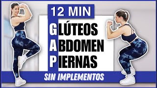 RUTINA DE GAP  Glúteos Abdomen y Piernas  RUTINA SIN PESO Y SIN SALTOS  NatyGlossGym [upl. by Litton]