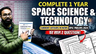 Complete 1 Year Current Affairs  Space Science And Technology  UPSC 2024  OnlyIAS [upl. by Yob]