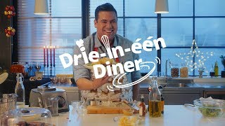 Voor hoofd én na uit de keukenmachine  Drieinéén Diner 4  bolcom [upl. by Llerdnek]