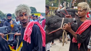 Funkey boy funny Lifting Sadar Bulls  Chennaboina’s Family Sadar  Khairatabad Sadar 2024 [upl. by Annej]