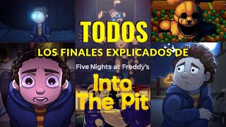 TODOS los Finales de FNAF INTO THE PIT EXPLICADOS  RoberKahn [upl. by Ttayh]