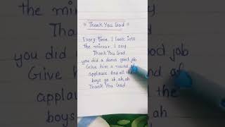 Thank you God lyrics  RCrafty  can we complete 90 subscribers today [upl. by Rma]