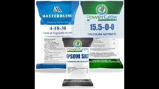 Hydroponic Nutrient Mixing masterblend fertilizer [upl. by Merrow]