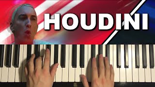 How To Play  Eminem  Houdini Piano Tutorial Lesson [upl. by Galang]