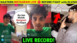 Maxtern Instgram Live 🔴 Before Fghting With Elvish Yadav In Gurgaon  Elvish Yadav Vs Maxtern News [upl. by Rankin]