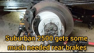 2010 Chevrolet suburban 2500 rear brakes and the struggle [upl. by Aihsila61]