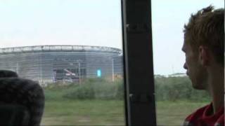 USA Arrives at New Meadowlands Stadium [upl. by Trilbee]