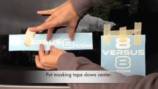 How to Apply a Car Decal  Detailed Steps  Dry Method  Application to Removal [upl. by Helsie]