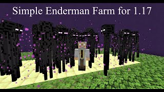 Simple Minecraft Enderman Farm 1171 [upl. by Ydniahs566]