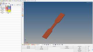 tensile test for abaqus analysis using hypermesh 01 [upl. by Notlit]