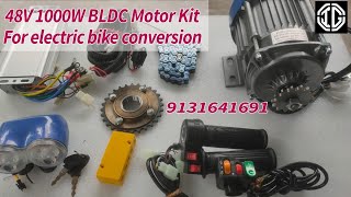 48V 1000W bldc motor kit  48V 1000W electric bike conversion kit  Electric Bike Kit [upl. by Emmalynne729]