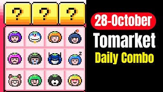 Tomarket airdrop combo 28 October  Tomarket Daily Combo Today [upl. by Sudnor]