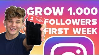 HOW TO GAIN 1000 ACTIVE FOLLOWERS ON INSTAGRAM IN 1 WEEK 2019 GROWTH HACKS [upl. by Airamas]