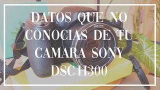 6 Detalles de tu cámara Sony DSCH300 que debes conocer [upl. by Yesnil]