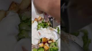 Broccoli 🥦🤤Salad diet weightlossdiet salad ashortaday teluguvlogs broccoli weightloss sai [upl. by Genvieve134]