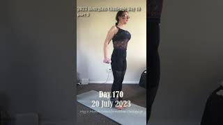 Day 170 Chloe Ting Transformation amp Weight Loss Challenge 2023 Motivation 💚 part 3 [upl. by Neala]