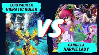 1er Torneo HAT  Semifinal Luis P Hieratic Ruler vs Carrilla Harpie Lady [upl. by Eulalee]