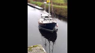 Fisher 25 in Crinan Canal [upl. by Reh167]