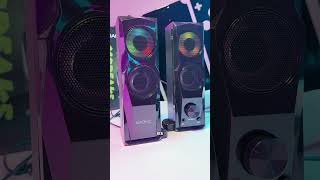 ¡Parlantes RGB con una gran POTENCIA 😲🎶 rgb speakers parlantes [upl. by Ranchod]