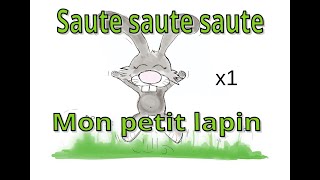 mon petit lapin a bien du chagrin  saute saute mon petit lapin  comptine pour enfant 1x pâques [upl. by Ahseikram758]