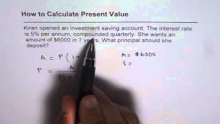 How to Calculate Present Value for Compounding Quarterly [upl. by Holmun]