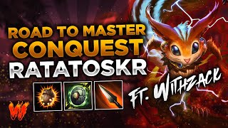 RATATOSKR ESTA RATA HACE COSAS ft WithZack  Warchi  Smite Road to Master Conquest [upl. by Seligmann]