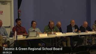 Taconic And Green Regional School Board Meeting 090924 [upl. by Dnamron]