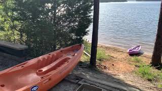 Unload a Kayak the Easy Way Winfield COE Campground [upl. by Akeimat]