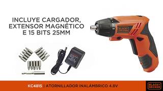 Atornillador Inalámbrico BLACKDECKER 48V  2 Posiciones  KC4815 [upl. by Notlim129]