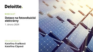 Dotace na fotovoltaické elektrárny [upl. by Hester]