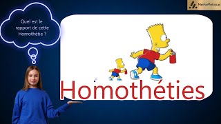 3eme  24  Homothéties  Calculer le rapport dhomothétie [upl. by Suoicul]