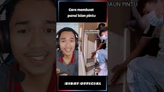 Cara membuat panel isian pintu shorts [upl. by Ssenav]