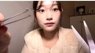 가위로 사각사각 자르는 소리asmr ლ╹◡╹ლ ✂ [upl. by Evan]