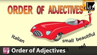 Order of Adjectives Song – Learn Grammar – Learning Upgrade App [upl. by Asiek]