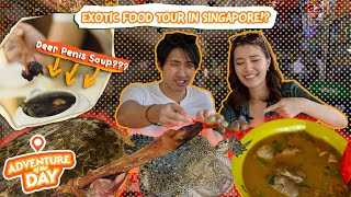 5 EXOTIC FOODS You Never Knew Existed In SINGAPORE  Adventure Of The Day Ep 4 [upl. by Mya]