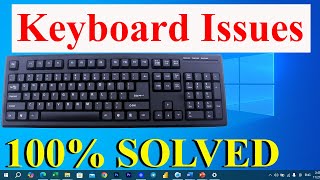 Keyboard Not Working in Windows 10 11  Fix Some Keys Not Working on Laptop Keyboard [upl. by Marilyn]